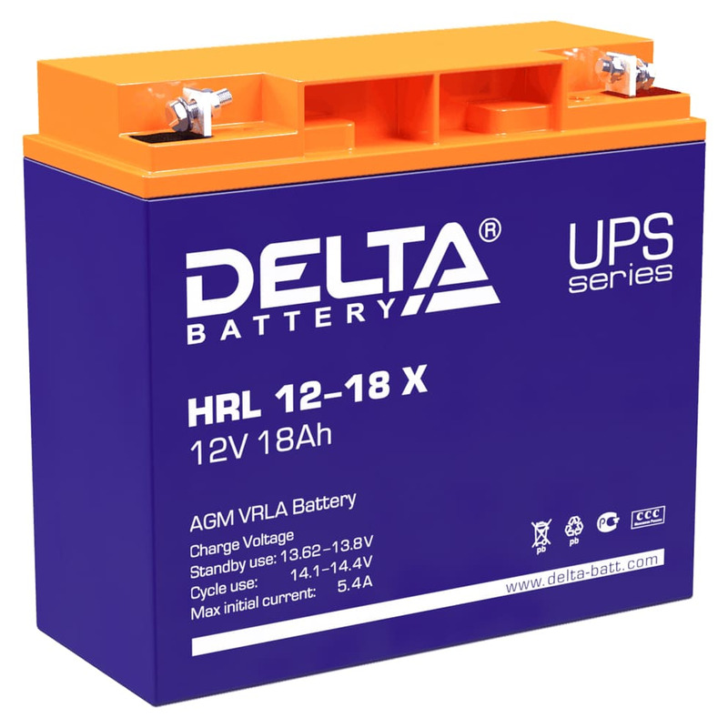 Аккумулятор Delta HRL 12-18 X Аккумулятор Delta HRL 12-18 X