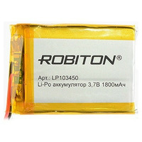 Аккумулятор ROBITON LP103450 3.7В 1800мАч PK1 14065