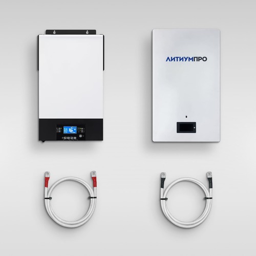 Комплект Инвертор ADION AXPERT KING II 6kW TWIN-B + АКБ LiFeP04 ЛИТИУМПРО 51,2В 100 Ач