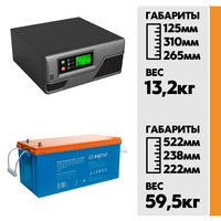 Комплект SMART 1012 + АКБ Энергия GPL 12-200