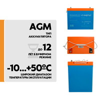 Комплект TERMO 1012 + АКБ Энергия GPL 12-75