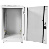 Шкаф телекоммуникационный напольный ЦМО 18U (600 × 800) дверь стекло ШТК-М-18.6.8-1ААА