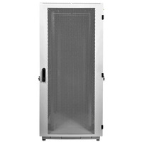 Шкаф телекоммуникационный напольный ЦМО 47U (600 × 1000) дверь перфорированная 2 шт., цвет чёрный ШТК-М-47.6.10-44АА-9005