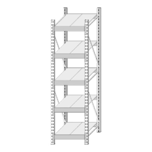 Стеллаж металлический СтА 5.1-2040х610х605 мм